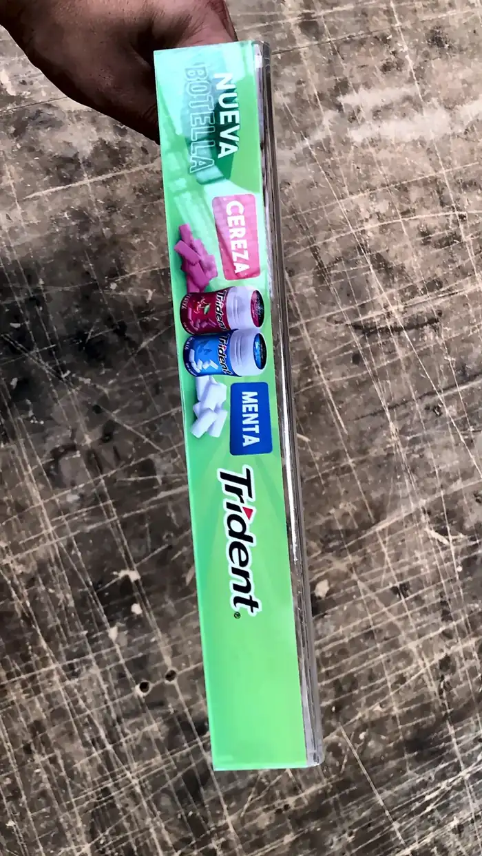 Pieza de exhibición de acrílico Trident